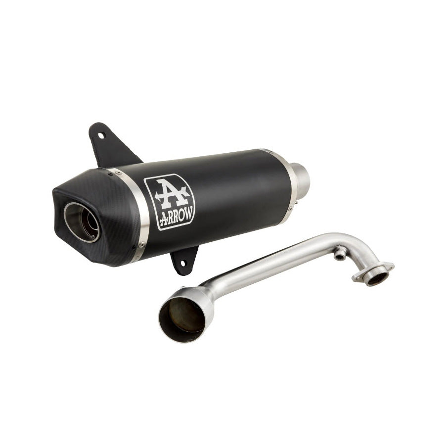 *BLACK* *ARROW* VESPA GTS/GTV/SUPER 300 2023 AND NEWER HPE2 PERFORMANCE EXHAUST (MUFFLER AR53536AKR)