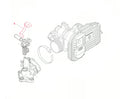 250 300 GTS FUEL INJECTOR SECURING BRACKET (REPLACES 829861)