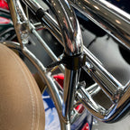 BLACK CLIP-ON BACKREST PAD FOR FOLDING RACK VESPA LX (AND OTHER FACO FOLD DOWN RACKS)