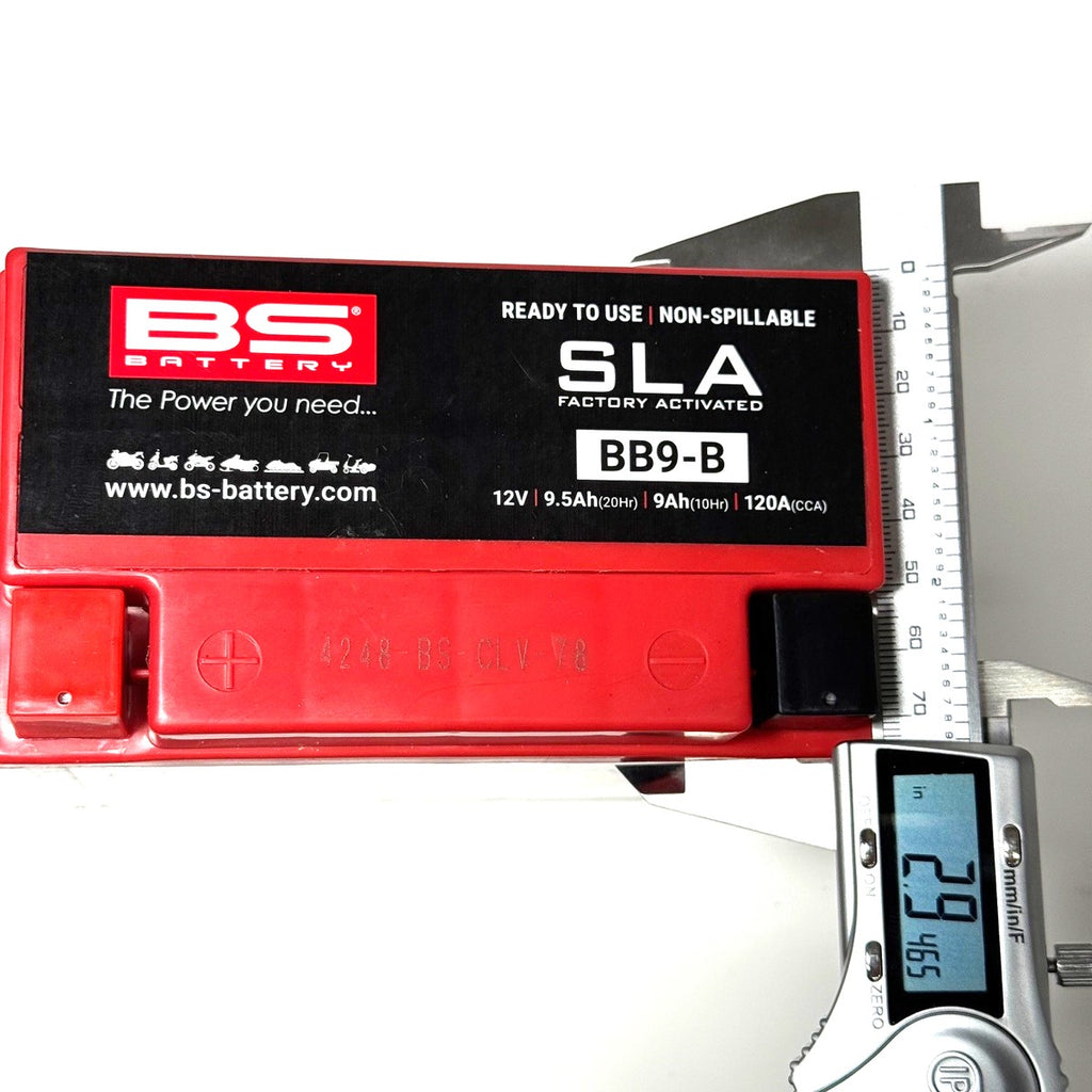 BATTERY BS BB9-B SEALED REPLACEMENT FOR YB9B PERFECT FOR VESPA P200E P125X PX STELLA ROYAL ALLOY GT150 GP300)