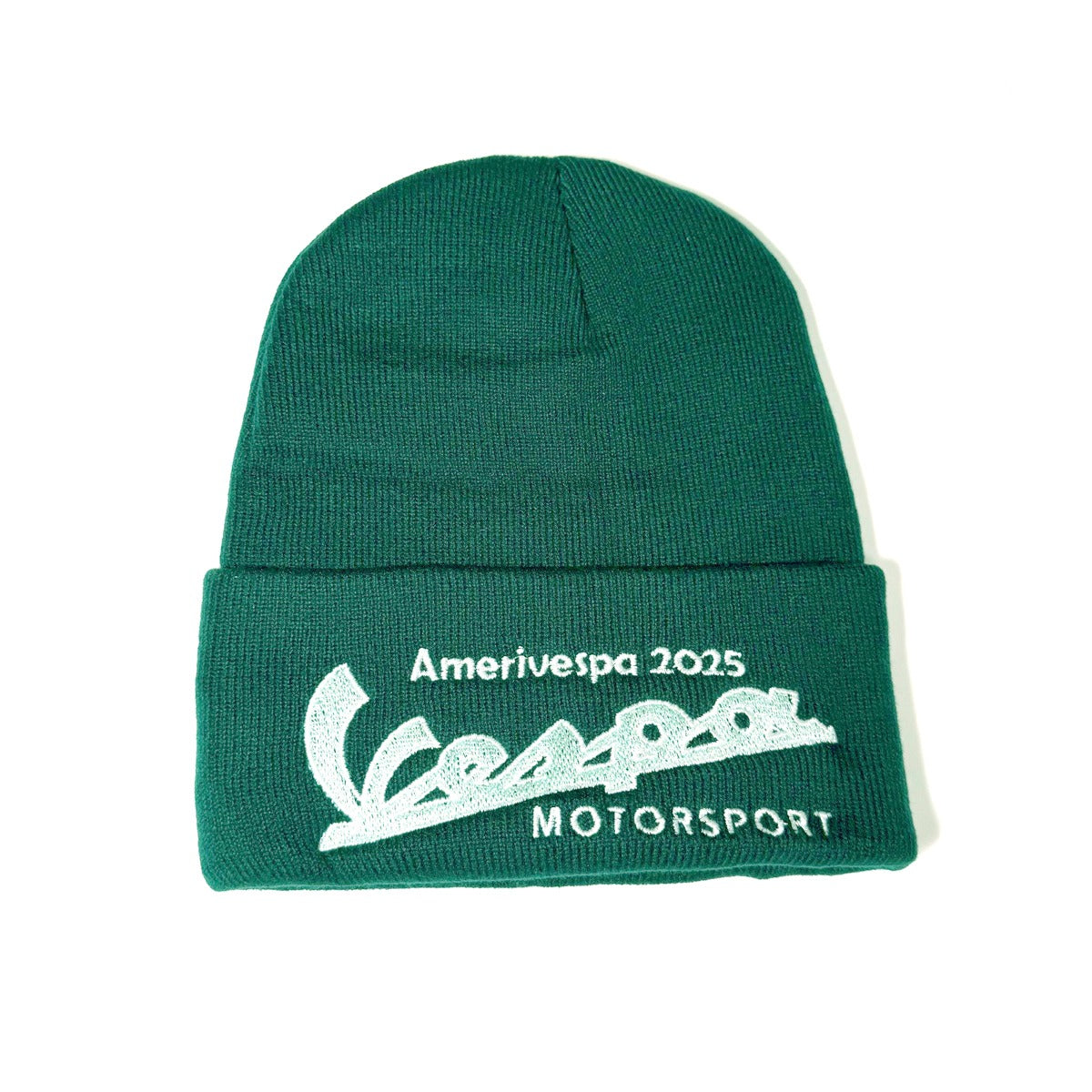 VESPA MOTORSPORT AMERIVESPA 2025 BEANIE **GREEN** ONE SIZE FITS ALL **SUPER SALE**