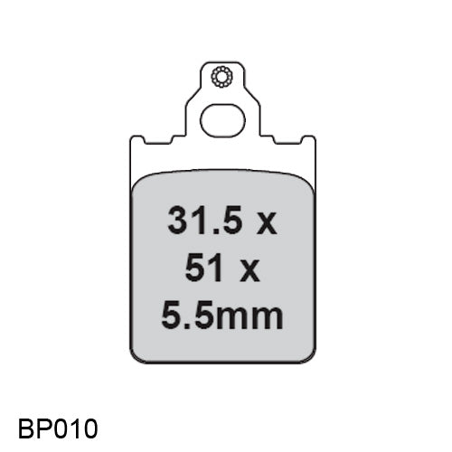 OEM FRONT BRAKE PADS VESPA PX150 PX200 STELLA 2T/4T (494762 647176 C-4721834)