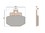 Malossi MHR Sintered Performance REAR Brake Pads  GT/GTS/GTV 2005-2022