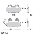 Front Brake Pads Genuine Buddy 125/150/170I Hooligan 170i (C240C2300000)
