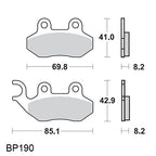 Front Brake Pads Genuine Buddy 125/150/170I Hooligan 170i (C240C2300000)
