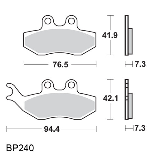 EBC Sintered Brake Pads BV200 GT200 Grimica Style Front or Rear Performance