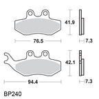 EBC Sintered Brake Pads BV200 GT200 Grimica Style Front or Rear Performance