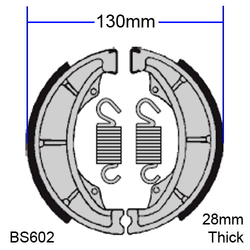 EBC Rear Brake Shoes Buddy 125/150/170i & Bajaj Chetak (C24074010000 C24074020000)