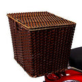 DARK BROWN Prima Wicker Rear Basket GENIUNE BUDDY (VESPA)