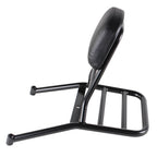 BUDDY BLACK REAR RACK WITH PASSENGER BACK REST.  - 50-170CC ALL BUDDY
