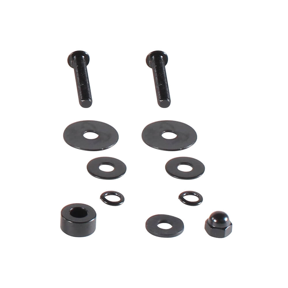 BUDDY BLACK REAR RACK WITH PASSENGER BACK REST.  - 50-170CC ALL BUDDY
