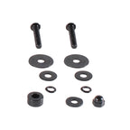 BUDDY BLACK REAR RACK WITH PASSENGER BACK REST.  - 50-170CC ALL BUDDY