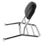 BUDDY CHROME REAR RACK WITH PASSENGER BACK REST.  - 50-170CC ALL BUDDY