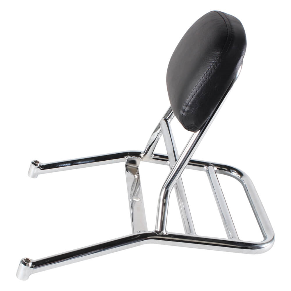 BUDDY CHROME REAR RACK WITH PASSENGER BACK REST.  - 50-170CC ALL BUDDY