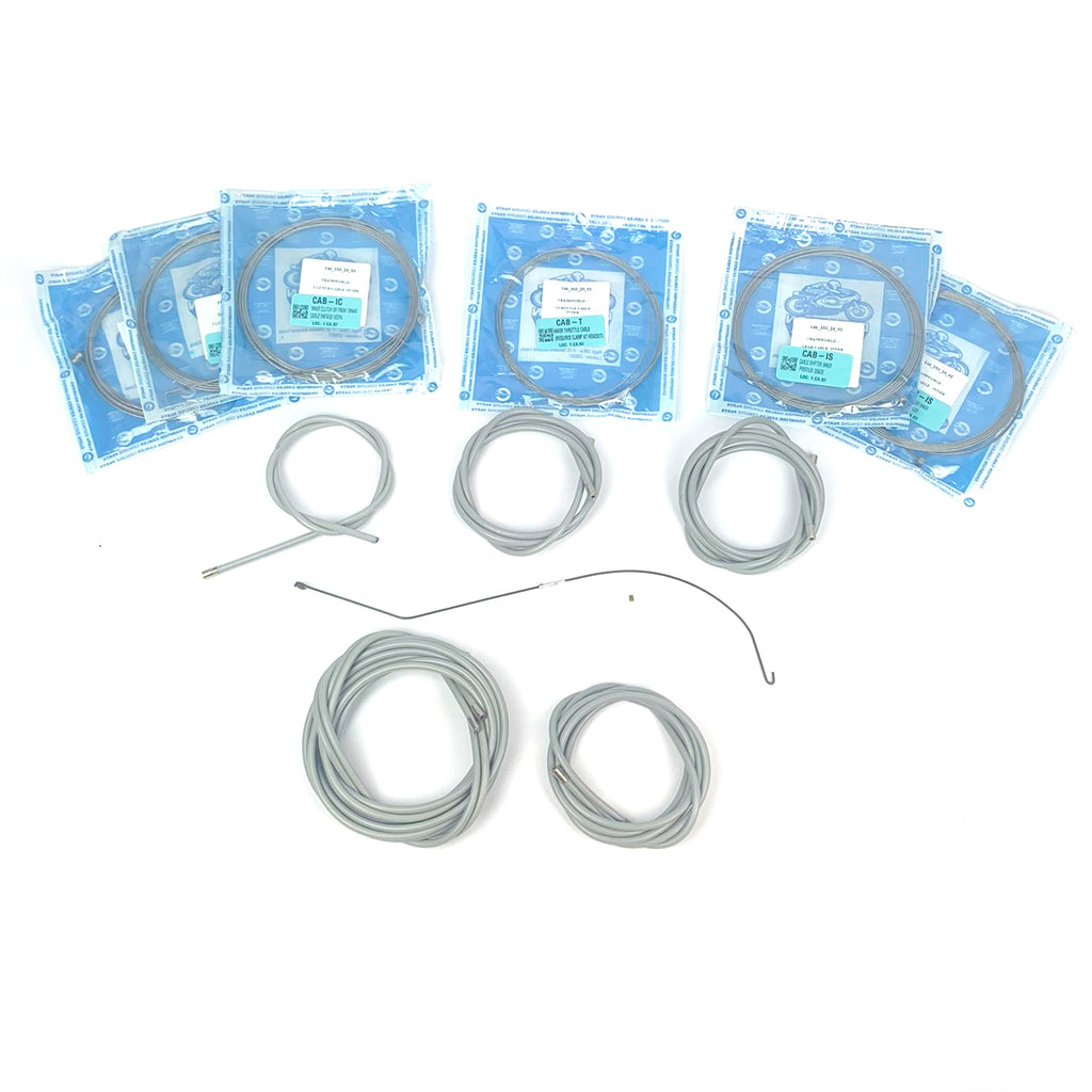 CABLE SET FOR VESPA HANDLE BAR BIKE- UP TO 1957