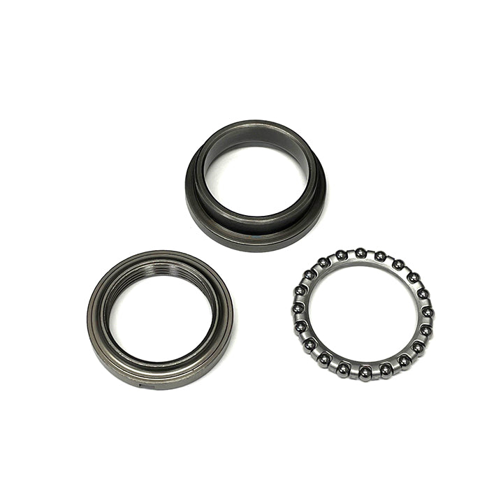 UPPER FORK STEERING BEARING KIT - ALL MODERN VESPA/PIAGGIO W/ 5/32" (4MM) BALL BEARINGS 3-PIECE  (56002R, 564257, 650693 65069345)