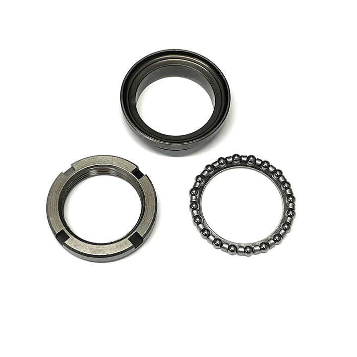UPPER FORK STEERING BEARING KIT - ALL MODERN VESPA/PIAGGIO W/ 5/32" (4MM) BALL BEARINGS 3-PIECE  (56002R, 564257, 650693 65069345)