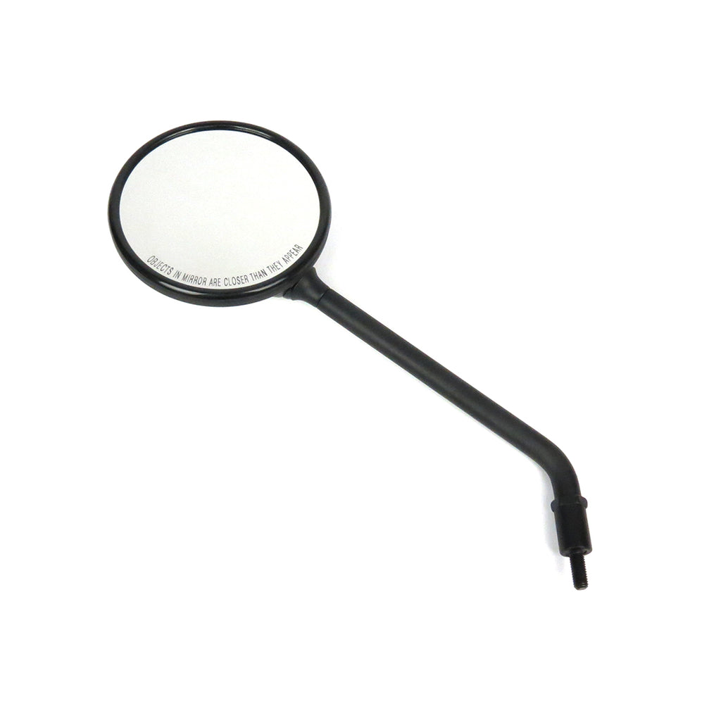 LH **MATTE BLACK** OEM STYLE ROUND MIRRORS LEFT SIDE GT GTS 2003-2019, GTV & LXV NO RUBBER