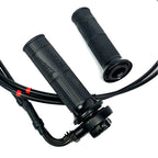 THROTTLE CABLES WITH TWIST TUBE & BLACK COLLAR GRIPS GTS NOTTE (CM083808 CM083807)