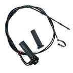 THROTTLE CABLES WITH TWIST TUBE & BLACK COLLAR GRIPS GTS NOTTE (CM083808 CM083807)