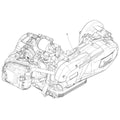 ENGINE 150cc 3V E4 IGET VESPA PRIMAVERA SPRINT 2015-2023 (CM1628375)