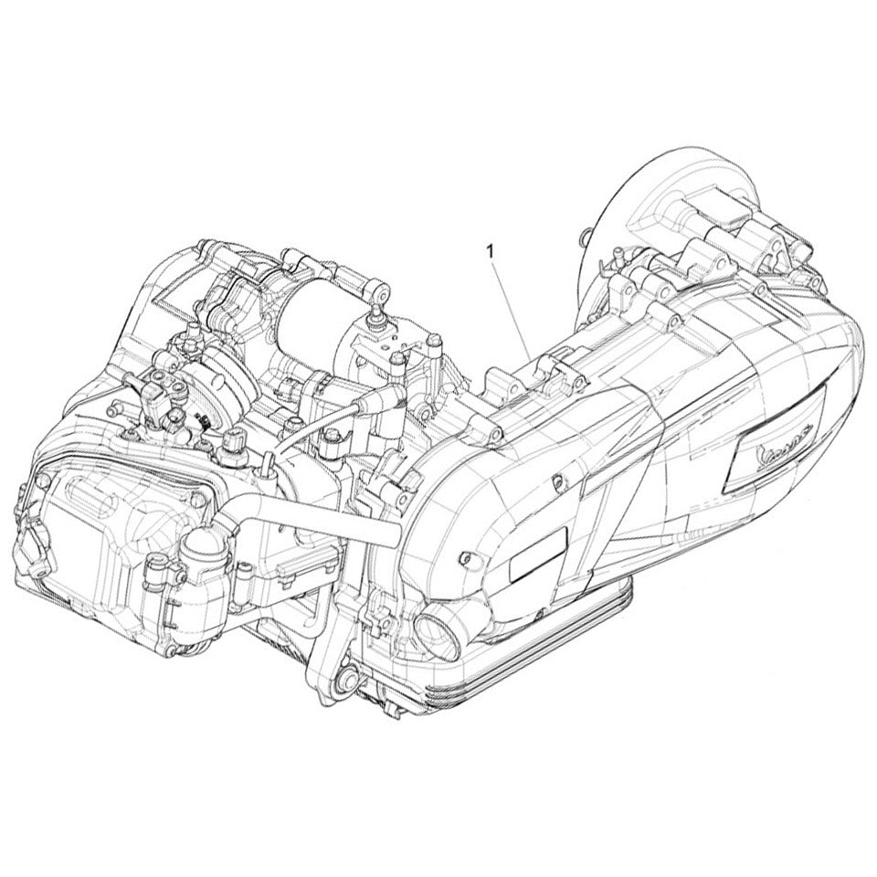 ENGINE 150cc 3V E4 IGET VESPA PRIMAVERA SPRINT 2015-2023 (CM1628375)