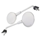 *CHROME* ROUND MIRROR 10MM PAIR 2024 VESPA PRIMAVERA 50/150 (WILL ALSO FIT GTS HPE2 AND GTS310) (1B011663R)