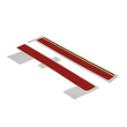 DECAL KIT VESPA TOPCASE GTS RACING 60'S RED