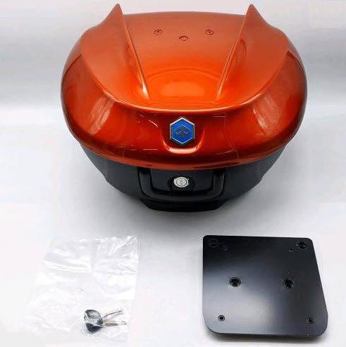 **ARANCIO SUNSET (ORANGE) A12** 36 LT. TOPCASE WITH BACKREST PAD BV400 (CM323305)