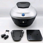 **ARGENTO COMETA H4 (760/B) (MATTE SILVER)** 36 LT. TOPCASE WITH BACKREST PAD BV400 (CM323306)