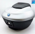 **ARGENTO COMETA H4 (760/B) (MATTE SILVER)** 36 LT. TOPCASE WITH BACKREST PAD BV400 (CM323306)