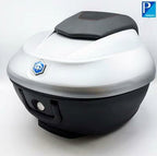 **ARGENTO COMETA H4 (760/B) (MATTE SILVER)** 36 LT. TOPCASE WITH BACKREST PAD BV400 (CM323306)