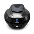 **METEORA BLACK NO (93B)** 36 LT. TOPCASE WITH BACKREST PAD PIAGGIO BV400 (CM323307) **CLOSEOUT**