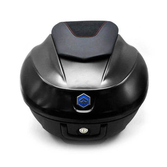 **METEORA BLACK NO (93B)** 36 LT. TOPCASE WITH BACKREST PAD PIAGGIO BV400 (CM323307) **CLOSEOUT**