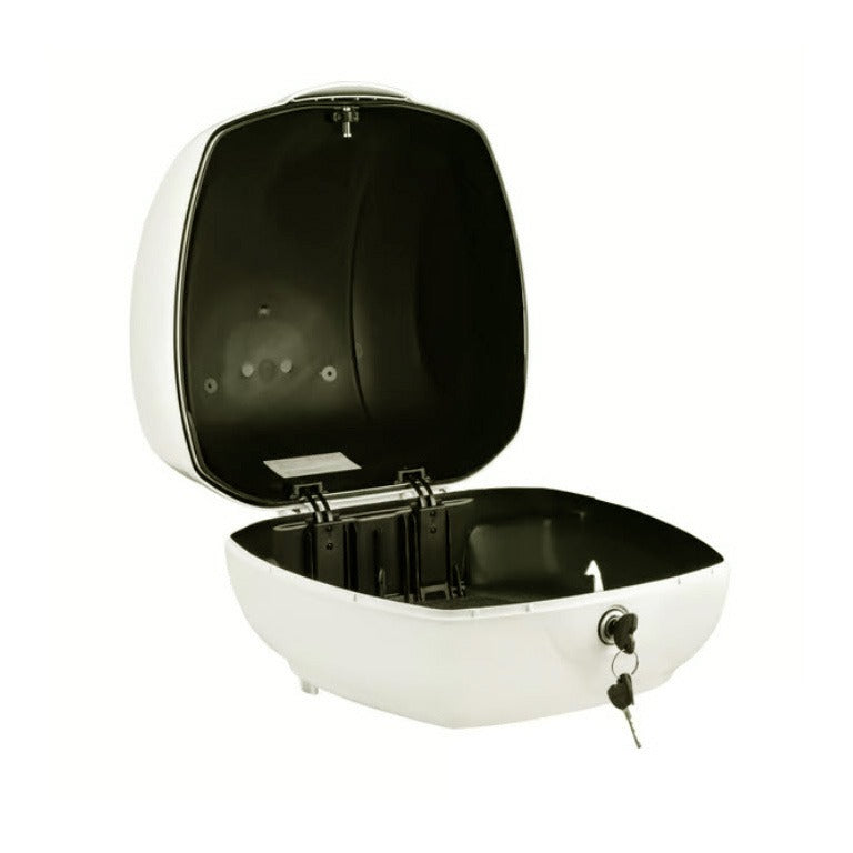 **BIANCO INNOCENTE (WHITE) B04** TOPCASE FOR USE WITH FOLDING RACK (PAD OR RACK NOT INCLUDED) CM328302 VESPA GTS310