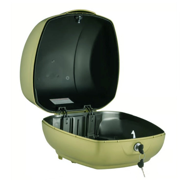 VESPA GTS310 **VERDE AMBIZIOSO MATTE (V03)** TOPCASE FOR USE WITH FOLDING RACK (PAD & RACK NOT INCLUDED) CM328309