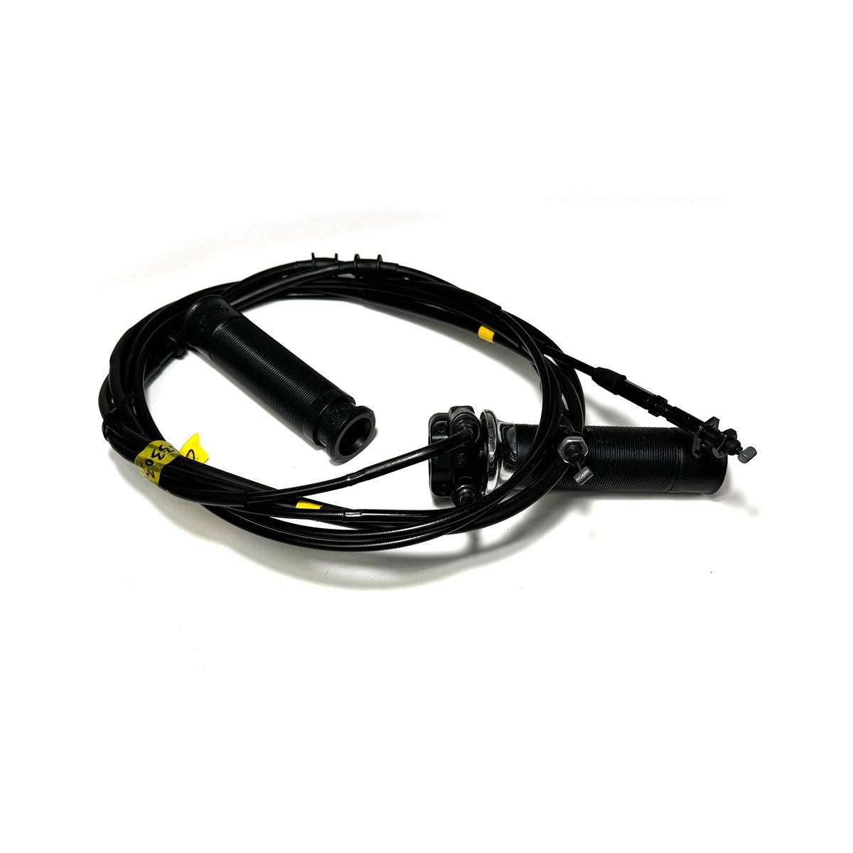 COMPLETE GAS THROTTLE CONTROL CABLES WITH GRIPS IN BLACK CHROME GTS HPE2