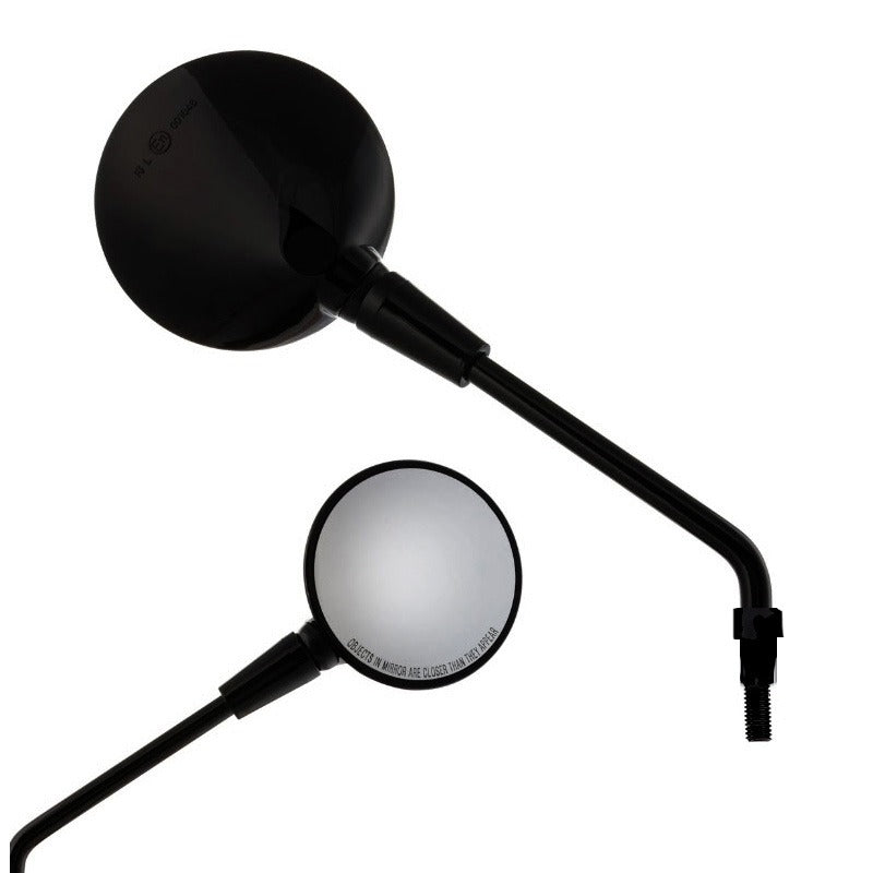 *MATTE BLACK* MIRROR RIGHT 10MM REVERSE THREADS GTV 2024-