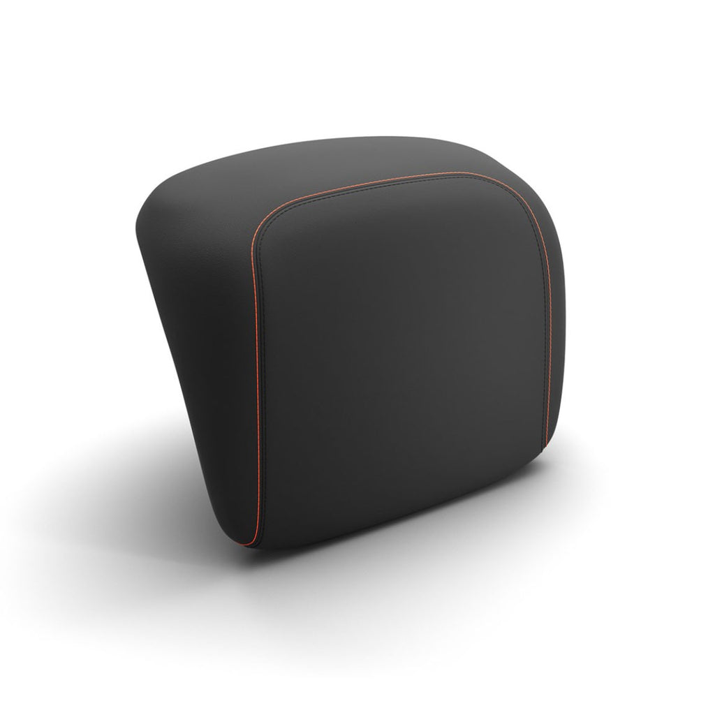 GTV BLACK W/ORANGE STICH BACKREST PAD FOR VESPA GTV310 STYLE TOP CASE (CM347105)