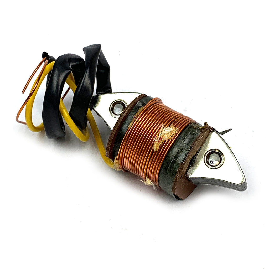 50'S VESPA LIGHTING COIL LONG BLACK LONG YELLOW & ONE GROUND (25550 - 91493 - 93309)