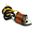 50'S VESPA LIGHTING COIL LONG BLACK LONG YELLOW & ONE GROUND (25550 - 91493 - 93309)