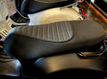 COMPLETE SEAT NOTTE VESPA GTS **BLACK W/BLACK PIPING**  (1B004499000C2)
