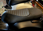COMPLETE SEAT NOTTE VESPA GTS **BLACK W/BLACK PIPING**  (1B004499000C2)