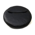 10" BLACK SPARE TIRE COVER WITH ZIPPER POCKET AND GRAY PIPING SPRINT SMALL FRAME GS150 VLB TS V5A V9A VMA