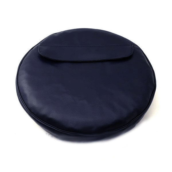 10" DARK BLUE BLACK SPARE TIRE COVER WITH ZIPPER POCKET AND GRAY PIPING SPRINT SMALL FRAME GS150 VLB TS V5A V9A VMA **CLOSEOUT**