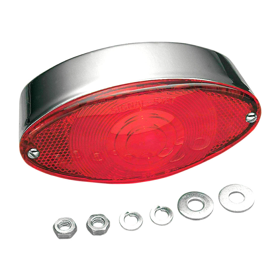 CHROME CATS EYE TAILLIGHT DIRECT BOLT ON REPLACES FOR CEV VESPA 142805