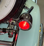 2" CHROME REAR RIGHT BULLET RUNNING LIGHTS WITH RED LENS