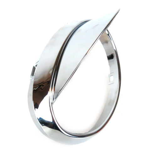 Chrome Headlight Rim with Visor Vespa ET2/4