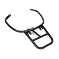 FA ITALIA **BLACK** FLAT RACK (FOR TOP CASE) WITH GRAB RAIL VESPA LX50/150 S50/150