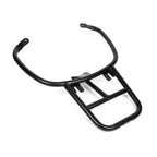 FA ITALIA **BLACK** FLAT RACK (FOR TOP CASE) WITH GRAB RAIL VESPA LX50/150 S50/150